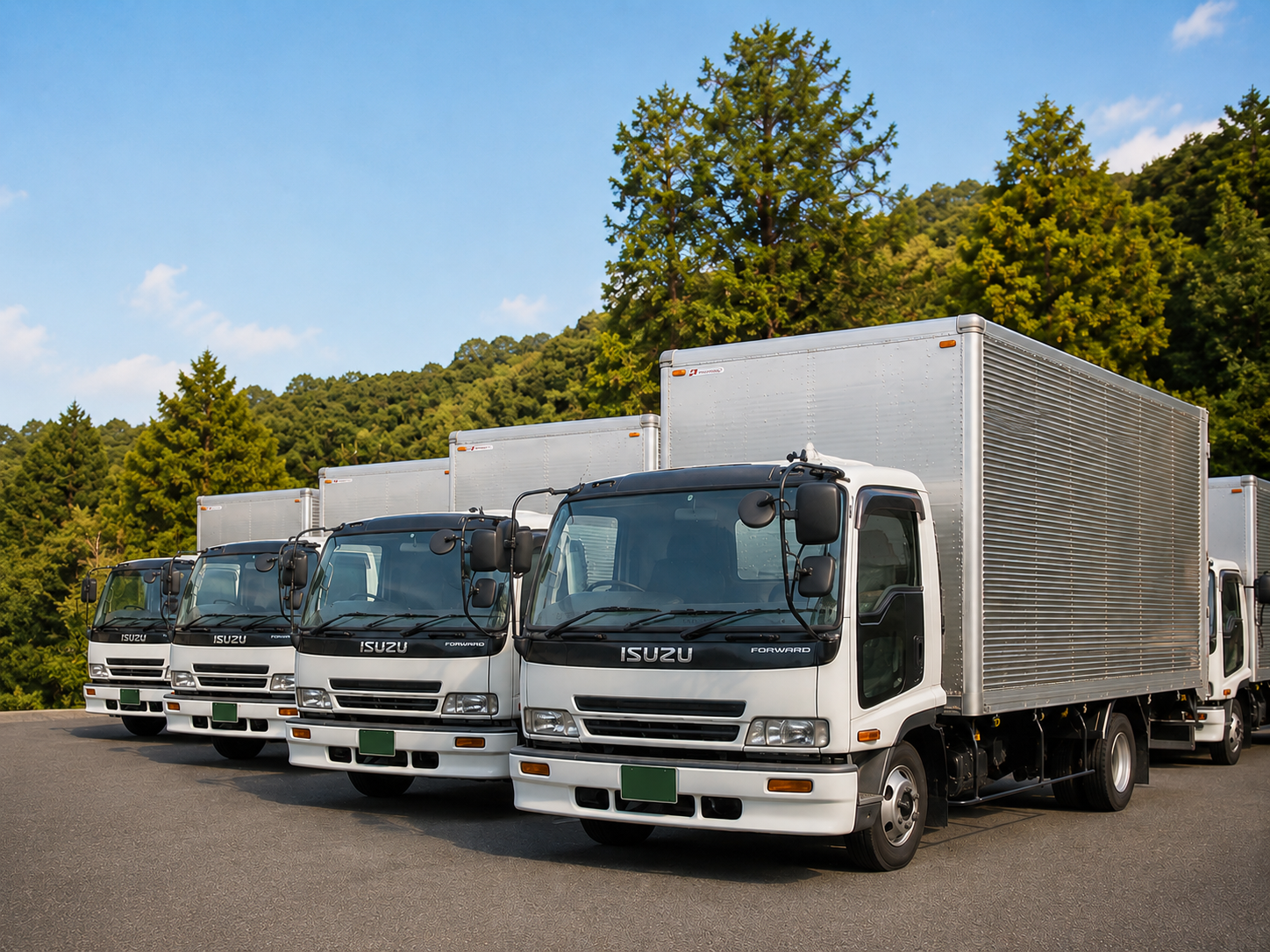 栄運輸の4tアルミバン車両